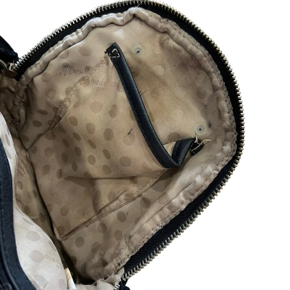 Madden Girl Black Velvet Mini Backpack